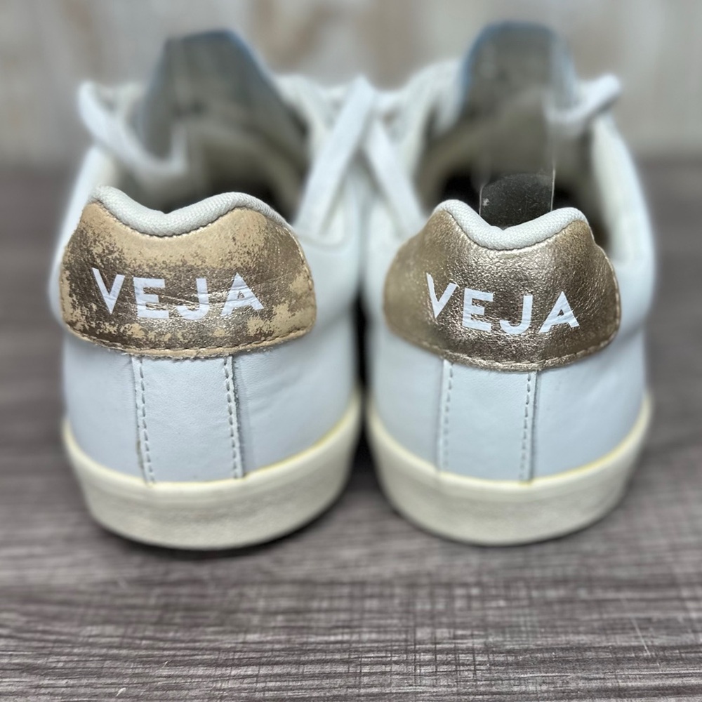VEJA Esplar White/Rose Gold Sneakers [S6566] - Picture 6 of 11